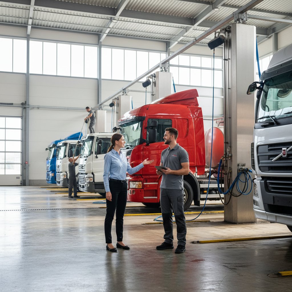 Eco-friendly truck washing